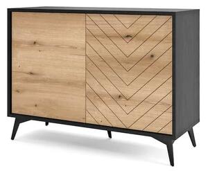 Dale Wooden Sideboard With 2 Doors In Evoke Oak