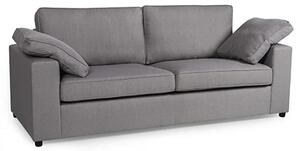 Aarna Fabric 3 Seater Sofa In Silver