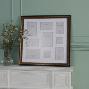 Laura Ashley Cara Photo Frame In Wood Effect Finish With 9 Apertures LA3756422-Q