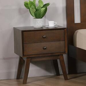 Kairos Solid Hardwood Bedside Cabinet In Rustic Oak