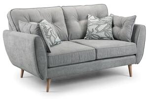 Zincate Fabric 2 Seater Sofa In Grey