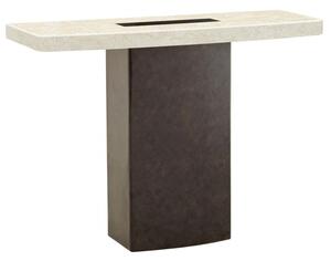 Panos Marble Console Table In Natural And Lacquer