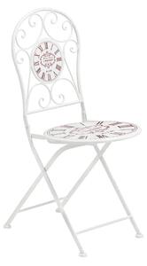 Calderon Outdoor Metal Seating Chair In Cream