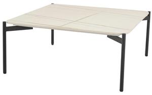 Riley Ceramic Top Coffee Table Square In Lawrence White