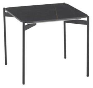 Riley Ceramic Top End Table Square In Lawrence Black