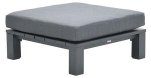 Saar Fabric Ottoman In Mystic Grey With Carbon Black Frame