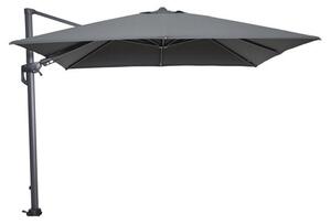 Hugo Cantilever Parasol In Dark Grey With Granite Base