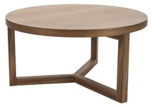 Iden Wooden Coffee Table Round In Walnut