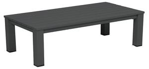 Levi Aluminium Outdoor Coffee Table In Charcoal Grey Frame