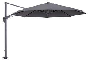 Hugo Cantilever Parasol Round In Dark Grey With Granite Base