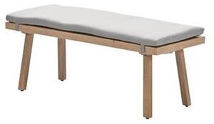 Dove Wooden Sports Bench In Teak Wood Effect