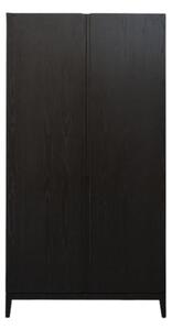 Ogen Wooden Wardrobe With 2 Doors In Black