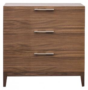 Cais Wooden Chest Of 3 Drawers In Walnut