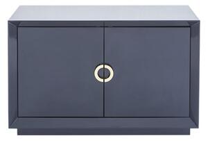 Quin High Gloss Sideboard With 2 Doors In Blue