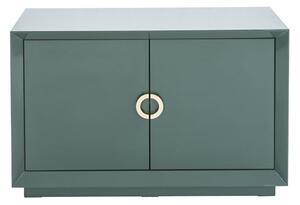 Quin High Gloss Sideboard With 2 Doors In Green