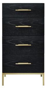 Talor Wooden Chest Of 4 Drawers Tall In Wenge