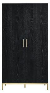 Talor Wooden Wardrobe With 2 Doors In Wenge