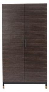 Balta Wooden Wardrobe With 2 Doors In Ebony