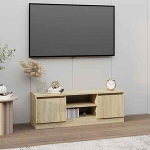 Baina 102cm Wooden TV Stand With 2 Doors - Sonoma Oak
