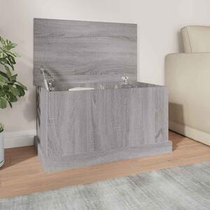 Baina 70cm Wooden Storage Box - Grey Sonoma