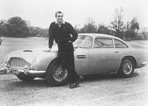 Photography Sean Connery with 007's Aston Martin, Bettmann