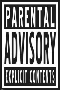 Poster Parental Advisory - Vertical, (61 x 91.5 cm)
