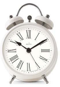 Acctim Shefford Roman Small Alarm Clock White