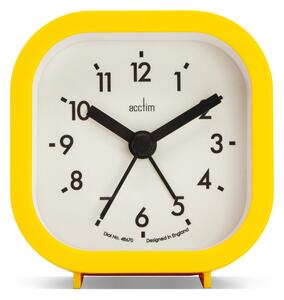Acctim Robyn Mini Bedside Alarm Clock Yellow