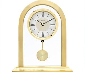 Acctim Colney Pendulum Quartz Mantel Clock Gold