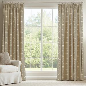ANTE DECOR Country Animals Printed Cotton Made To Measure Curtains Beige Cream