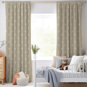 ANTE DECOR Ballerinas Printed Cotton Made To Measure Curtains Toasted Marshmallow