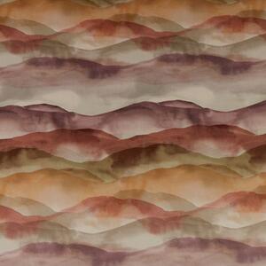 ILiv Landscape Digitally Printed Velvet Fabric Rosewood