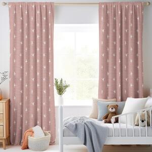 ANTE DECOR Ballerinas Printed Cotton Made To Measure Curtains Bubblegum