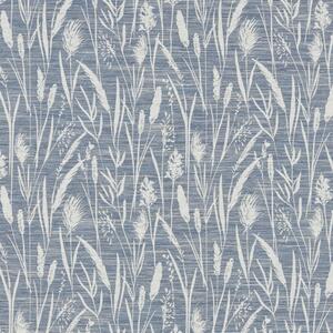 Sea Grasses Curtain Fabric Cobalt