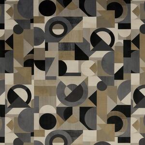 Geometrica Digitally Printed Velvet Curtain Fabric Mineral