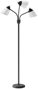HOMCOM Arc Tree Floor Lamp with 3 Adjustable Rotating Lights and 3000K/4500K/6500K Colour Temperatures, Industrial Standing Lamp with Steel Frame for Bedroom Living Room, 155cm, Black