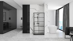 Shower enclosure Rea Concept Black 80x100
