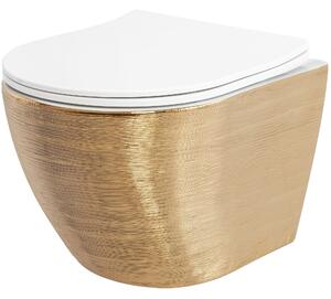 Toilet bowl Carlo Flat Brush Gold