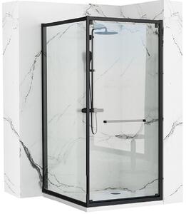 Shower enclosure Rea Space In Black 80x100