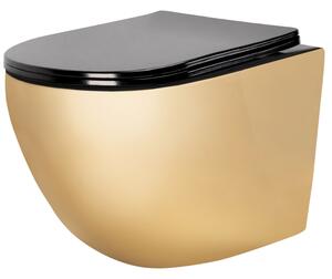 Toilet bowl Carlo Mini Flat Gold/Black