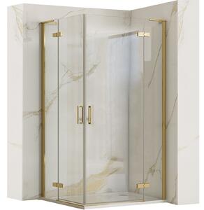 Shower enclosure REA Hugo 90x100 Gold Brush