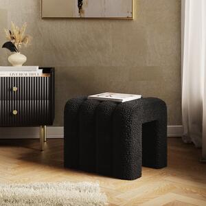 Pia Ribbed Sherpa Footstool