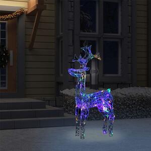 Reindeer Christmas Decoration 90 LEDs 60x16x100 cm Acrylic