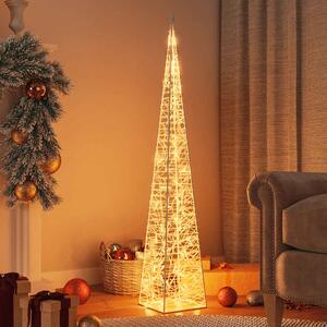 Christmas Light Cone 60 LEDs Warm White 120 cm Acrylic