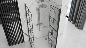Shower enclosure Rea Molier Black Double 90x90