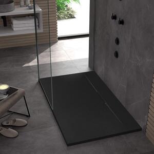 Shower tray Bazalt long Black 80x120