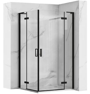 Shower enclosure REA Hugo Double Black 100x100