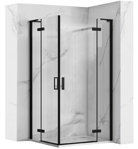 Shower enclosure REA Hugo Double Black 90x90