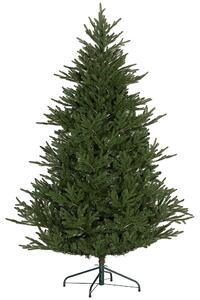 HOMCOM 6ft Artificial Christmas Tree with 2380 Tips, Metal Base, Realistic Hinged Xmas Tree, Easy to Assemble, Green