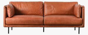 Stockton Brown Leather Sofa
